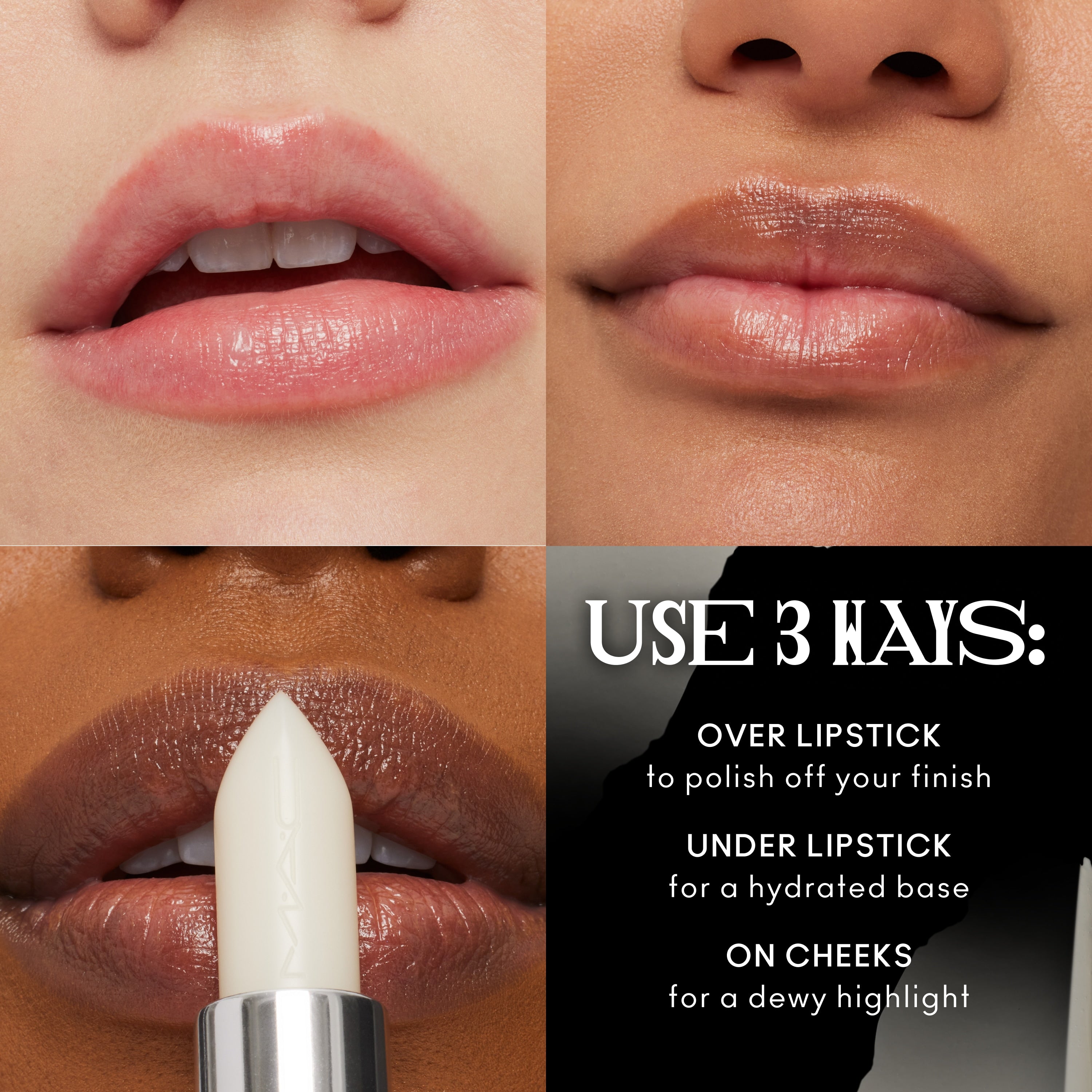 M·A·CXIMAL SLEEK SATIN LIPSTICK IN THE CLEAR - Polished Daily Care