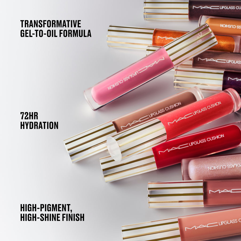 Lipglass Cushion High-Pigment Lip Oil - Polished Daily Care