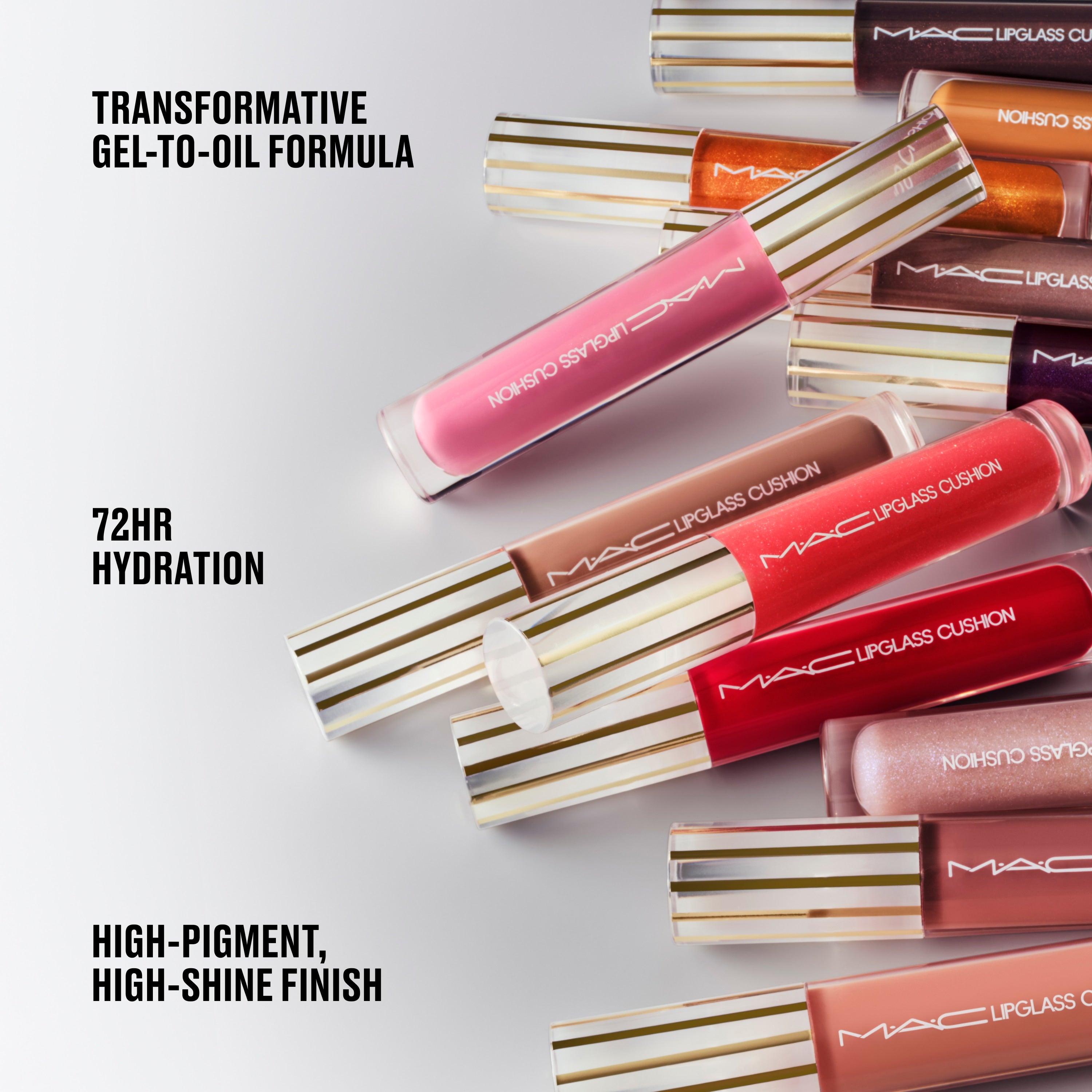 Lipglass Cushion High-Pigment Lip Oil - Polished Daily Care