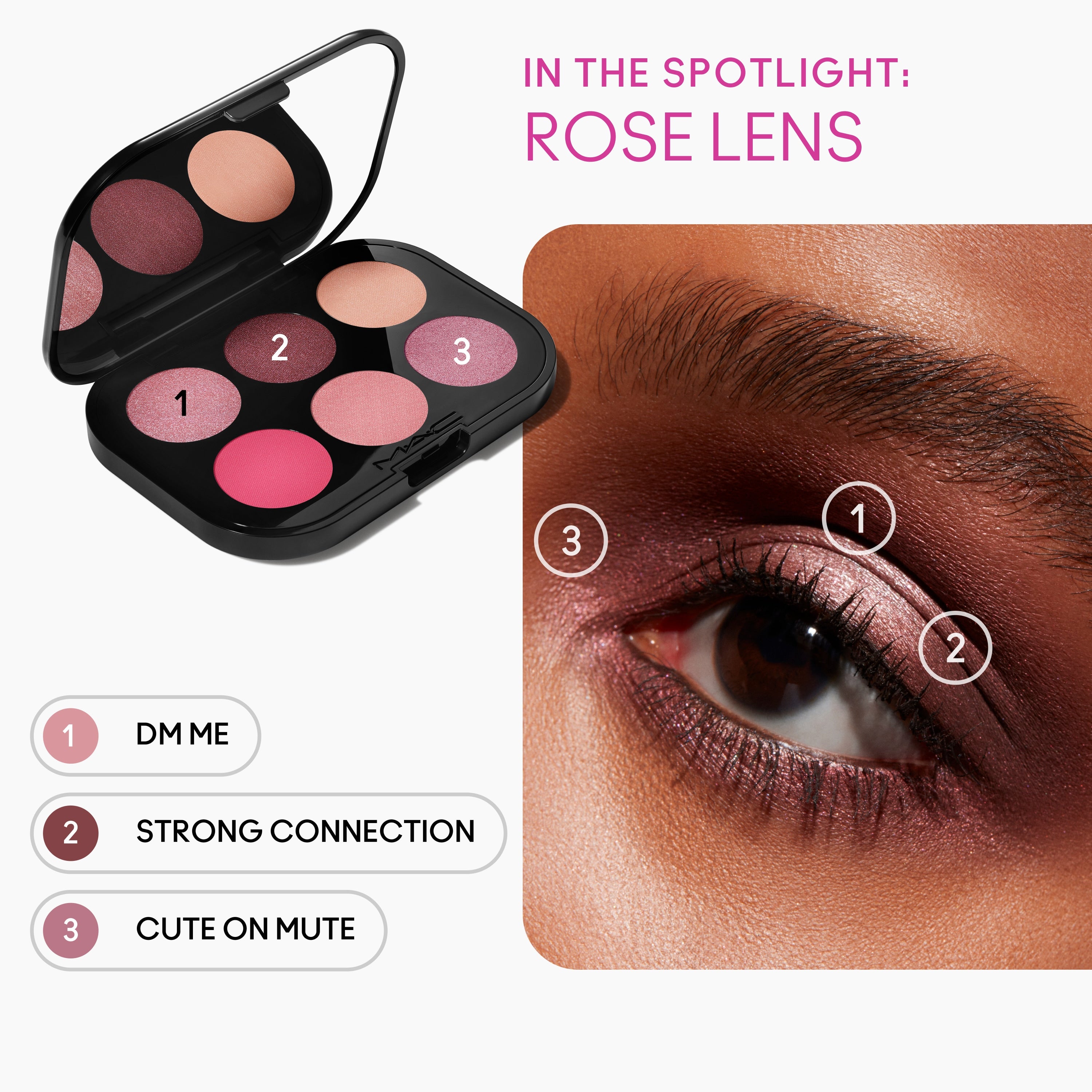 Connect In Colour Eye Shadow Palette: Rose Lens - Smart Routine Choice