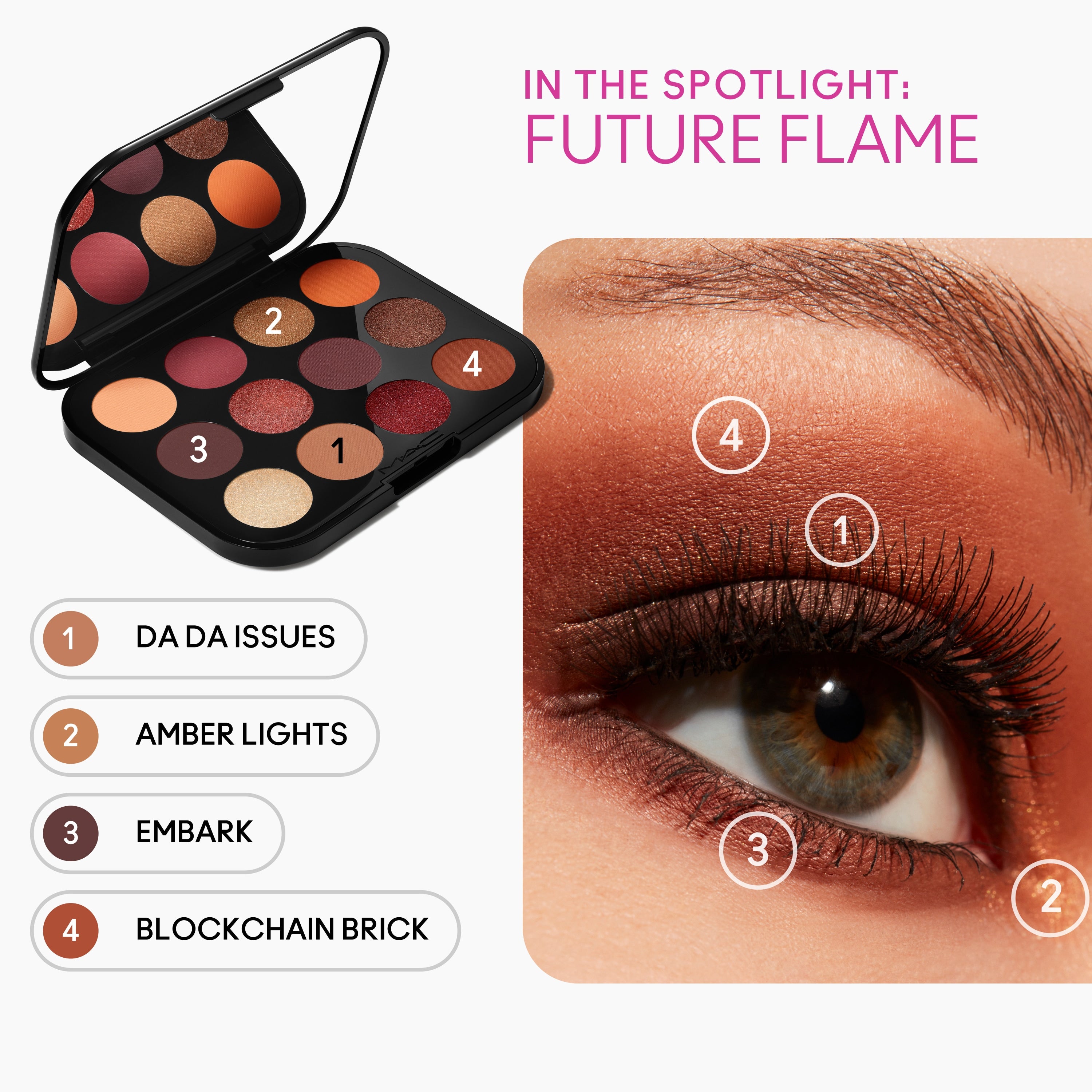 Connect In Colour Eye Shadow Palette: Future Flame - Smart Routine Choice